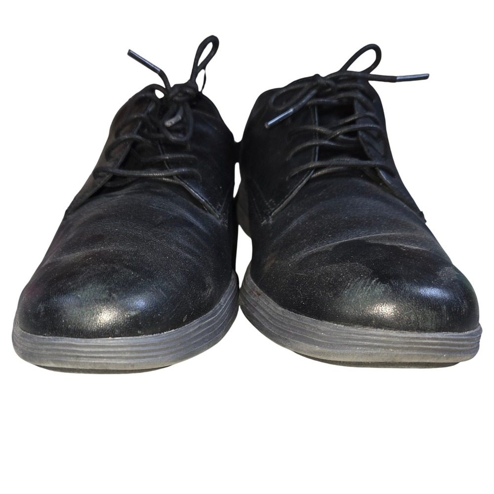 Cole Haan Grand Os Black Leather Oxford Dress Shoes‎ Mens 11.5 Wide - Picture 4 of 10